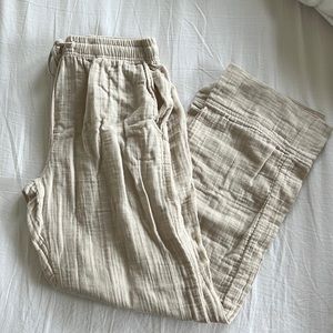 Parachute Turkish Linen Pants in Oat Size Small / Petite